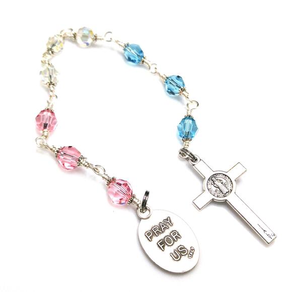 St. Gerard Chaplet, Handmade Rosary, Patron Saint of Motherhood - Picture 5 of 7